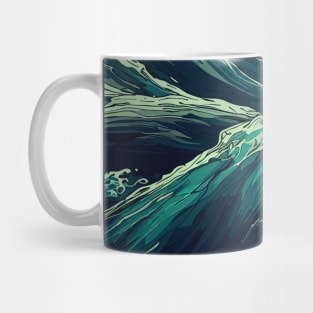 Ocean waves pattern Mug